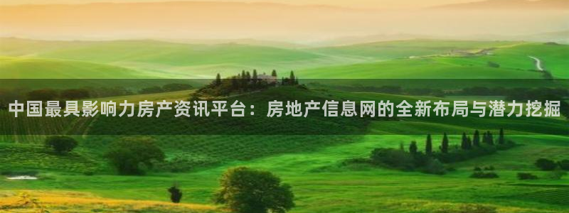 新宝5手机版：中国最具影响力房产资讯平台：房地产信息网的全新