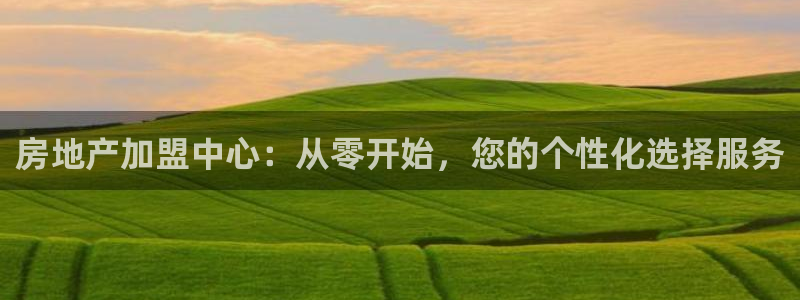 新宝5测速线路：房地产加盟中心：从零开始，您的个性化选择服务