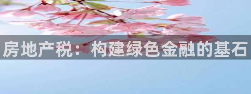 新宝5下载网址：房地产税：构建绿色金融的基石