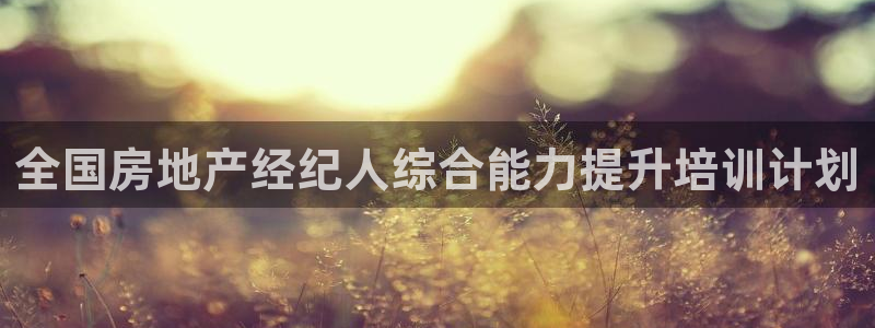 新宝5手机平台登陆：全国房地产经纪人综合能力提升培训计划